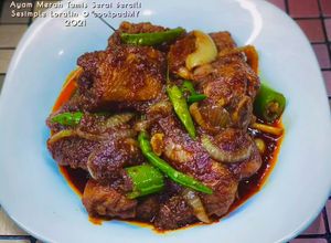 Gambar Ayam Masak Merah Tumis Serai Bercili