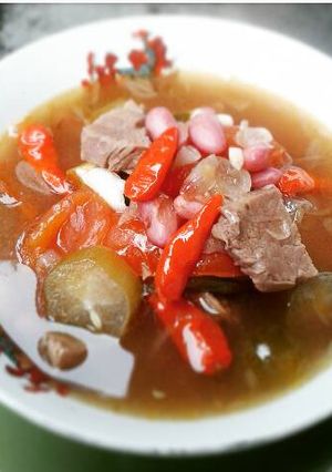 Foto resep Asem-asem Daging Kacang Merah