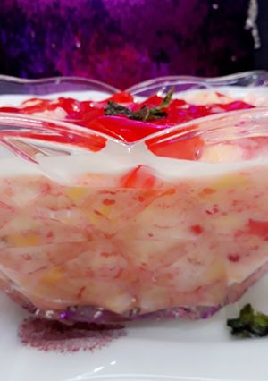 A picture of Fruity yoghurt  .