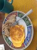 Torta de huevos con arepa integral