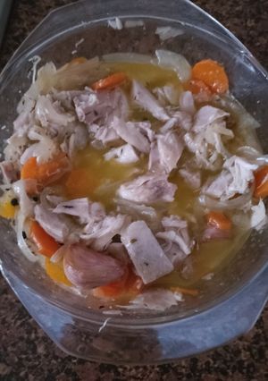 Una foto de Pollo en escabeche