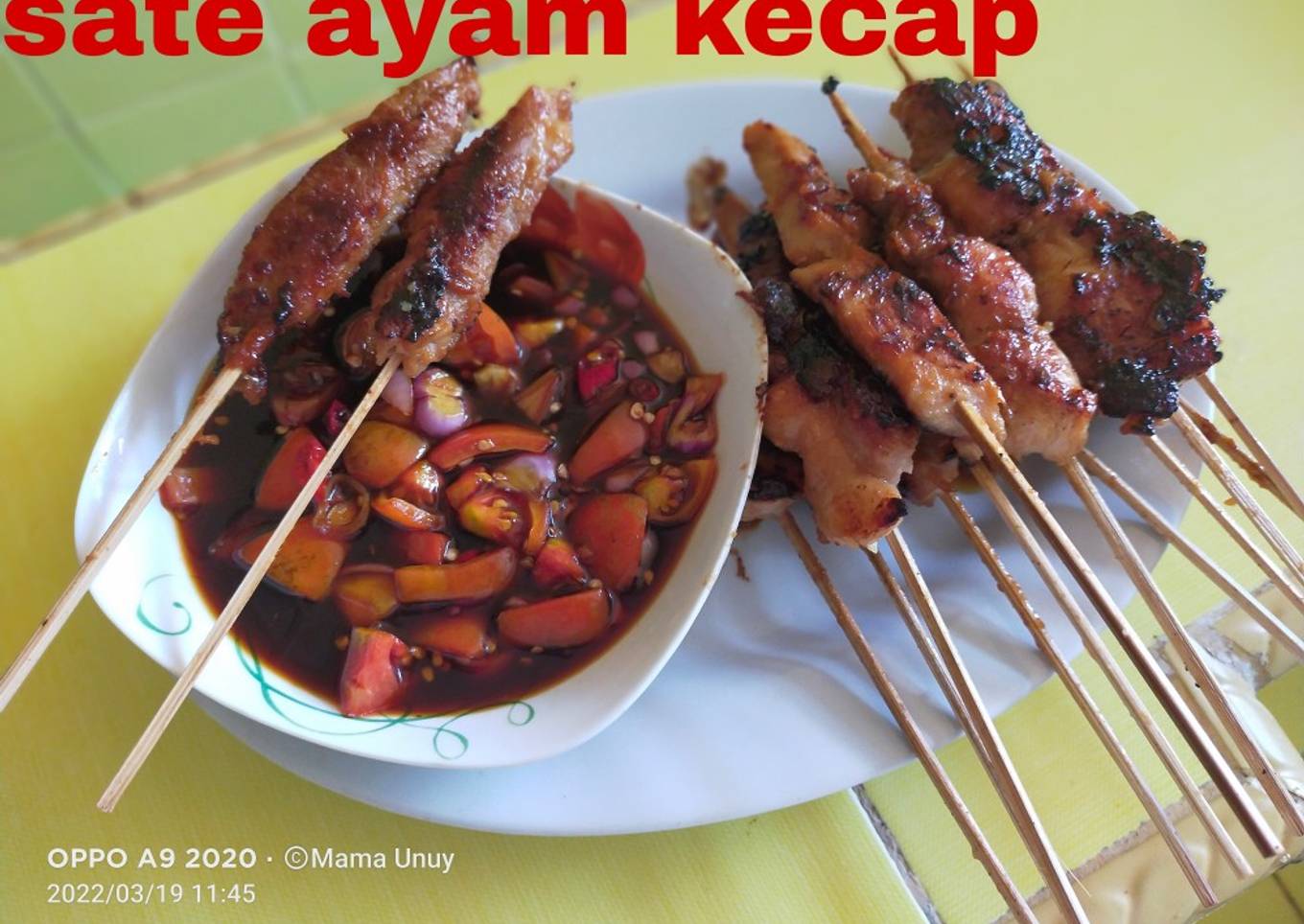 Sate ayam kecap