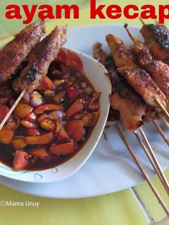 Foto resep Sate ayam kecap