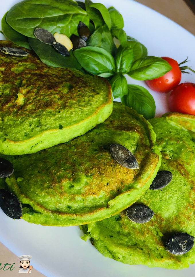 Оладьи из цукини со шпинатом ☘️