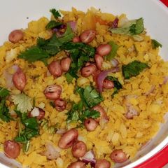 Peanut poha A picture of Peanut poha.