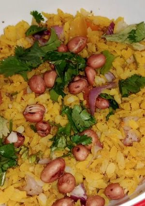 A picture of Peanut poha.