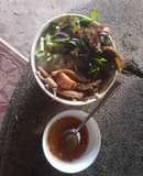Bún trộn chay