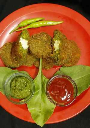હરાભરા ચીઝ સ્ટફ્ડ કબાબ (Hara Bhara Cheese Stuffed Kebab Recipe In Gujarati) રેસીપી મુખ્ય ફોટો
