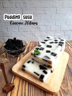 Foto resep Pudding Susu Cincau