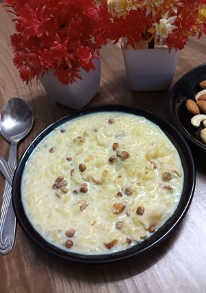 चावल की खीर (Rice kheer recipe in hindi) रेसिपी मुख्य फोटो
