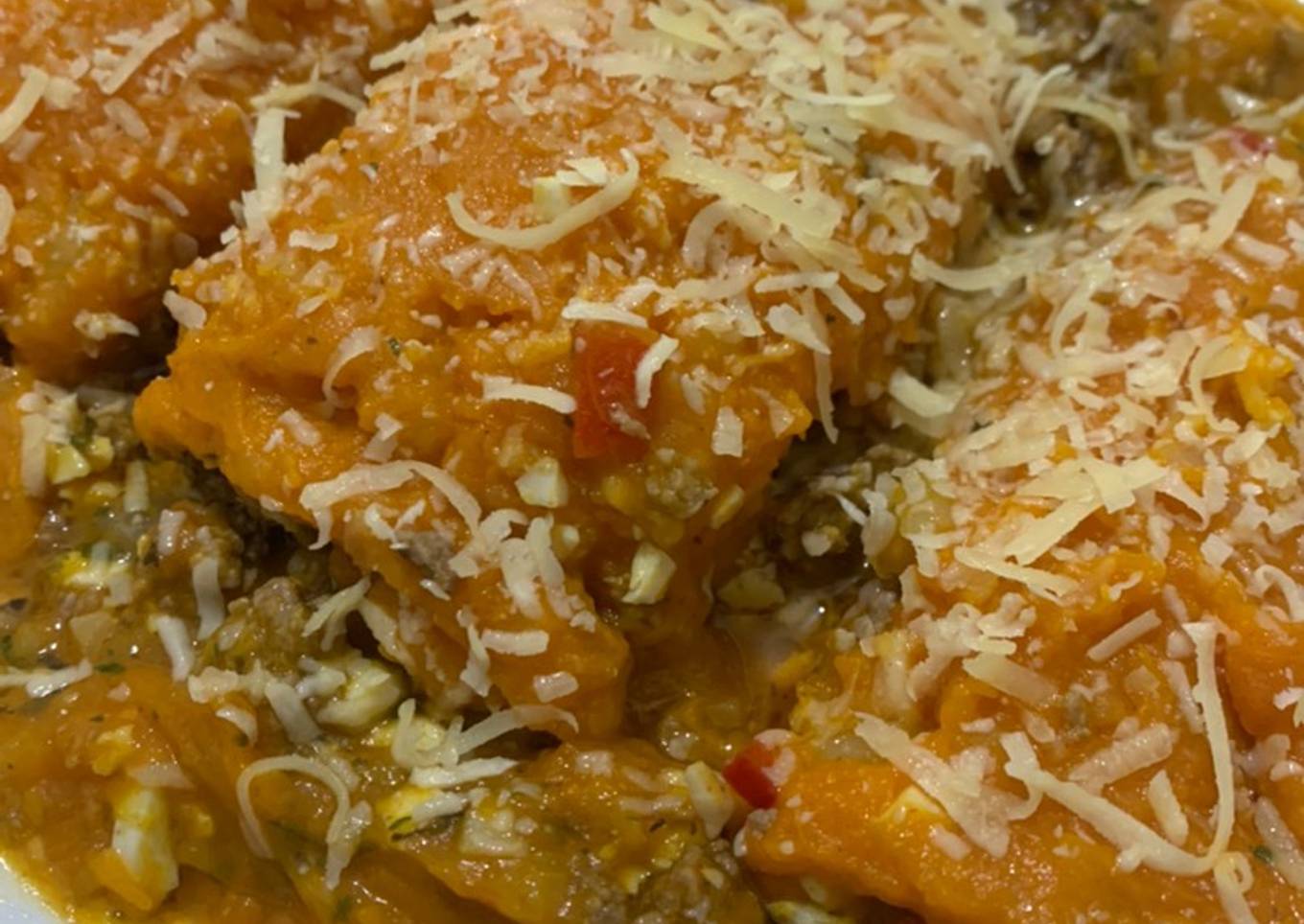 Pastel de carne con papa y zapallo