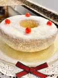 Pastel húmedo de coco