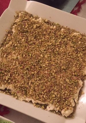 صورة لوصفة فستقية بالقشطة