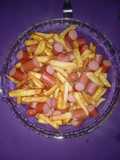 Una salchipapa o panchos con papas🤪