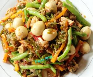 Resep Mudah Telur Puyuh Tempe Cabe Hijau Praktis Enak