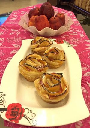 صورة لوصفة وردات التفاح 🍎