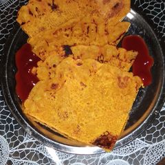 Gram flour cheela A picture of Gram flour cheela.