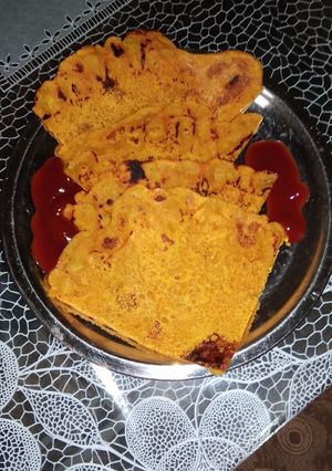 A picture of Gram flour cheela.