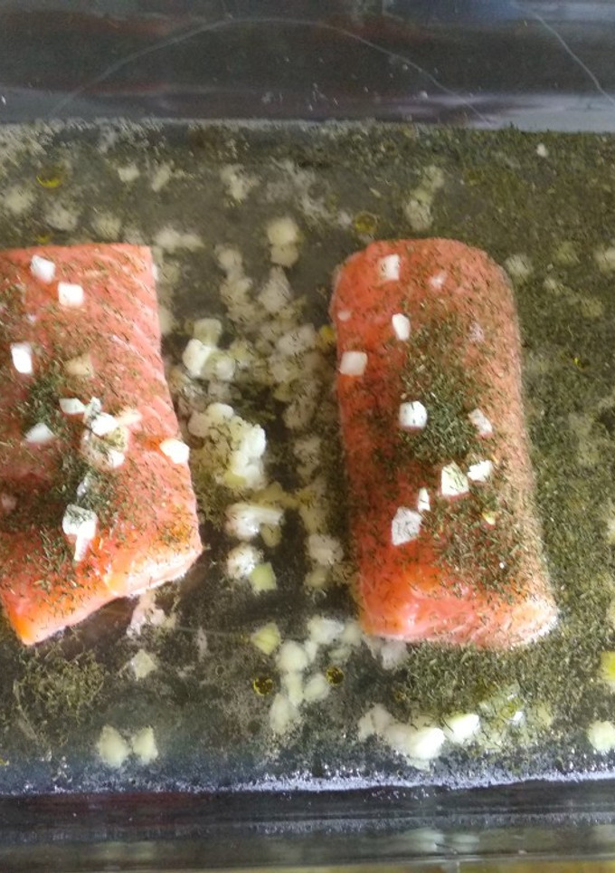 Una foto de Salmón a la cerveza
