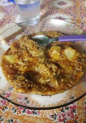 Una foto de Guisito de arroz
