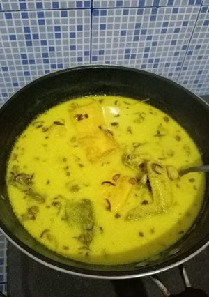 Foto resep Opor ayam tahu bumbu kuning