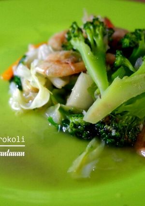 Foto resep Udang Tumis Brokoli, Anak Rantau