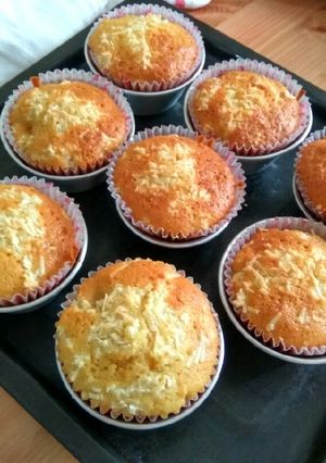 Foto resep Muffin Vanilla Keju Simpel - No Mixer