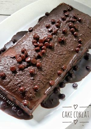 Foto resep Cake Coklat (No Telur & No Mixer)
