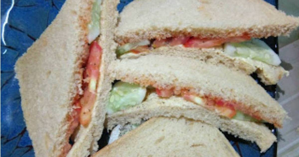 Cucumber Tomato Sandwich Recipe by Sonia Batra Cookpad