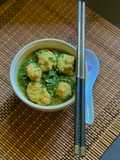Malabar Spinach Soup / Vietnamese Canh Mong Toi Tom for kids lunch