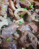 Tim cật xào hành