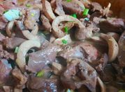 Hình ảnh của tim heo xào hành