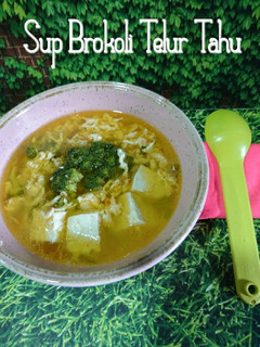 Foto resep MPASI 1y+, Sup Brokoli Telur Tahu