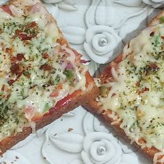 A picture of Easy and Delicious Bread pizza Recipe.