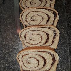A picture of Homemade Cinnamon Swirl Bread.