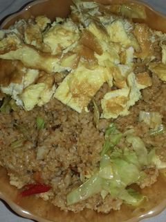 Foto resep Nasi goreng pete ikan asin