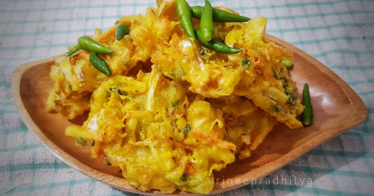 Resep Bakwan sayur "renyah tahan lama" oleh Rinee Pradhitya Cookpad