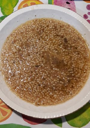 Foto principal de Sopa de salsa de manzana al cava con foíe de pato