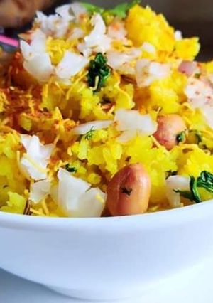 A picture of Indori Poha.
