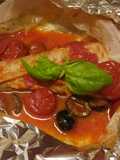 Rana pescatrice al cartoccio oven baked monkfish