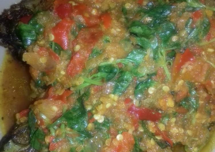 Langkah mengolah Ikan sambal kemangi Lezat
