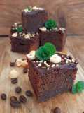 Brownies al caffè e cioccolato