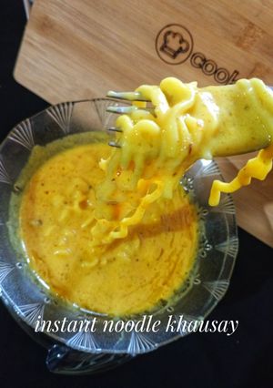 A picture of Instant noodle khausay.