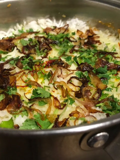 A picture of Dum Biryani.