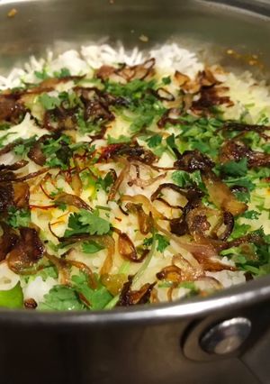 A picture of Dum Biryani.
