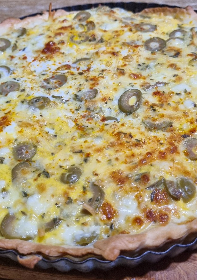 Una foto de Tarta Express de Quesos y Aceitunas ❤️