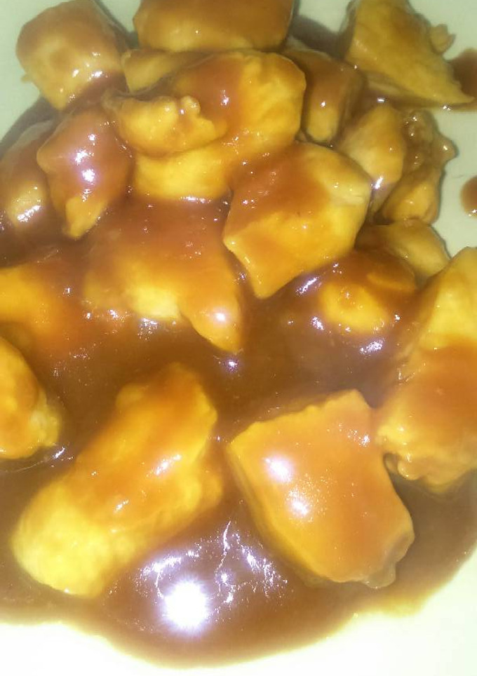 Una foto de Pollo a la mandarina