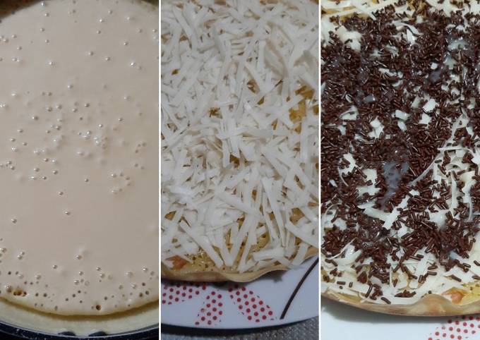 Cara bikin Martabak Manis Coklat Keju (cetakan Teflon Marble) Cara bikin Martabak Manis Coklat Keju (cetakan Teflon Marble)