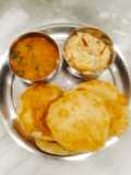 BEDMI Poori with Aloo sabji (Crispy stuffed with Aloo ki sabzi Breakfast)