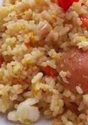 Foto resep Nasi goreng sosis simple